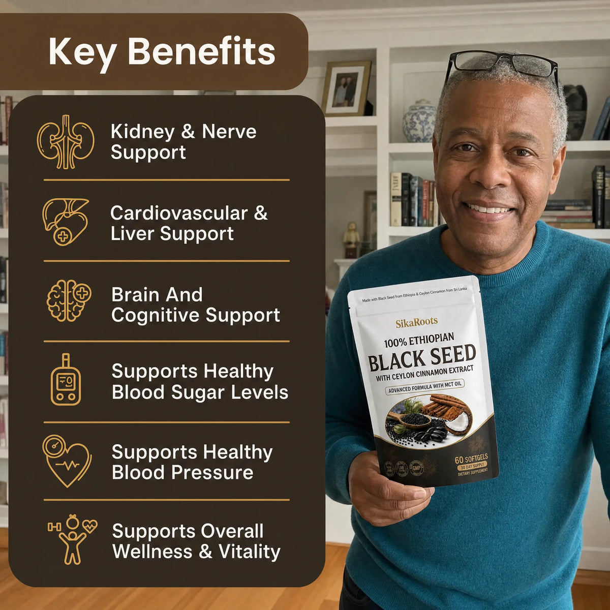 Ethiopian Black Seed Oil + Ceylon Cinnamon with MCT Oil